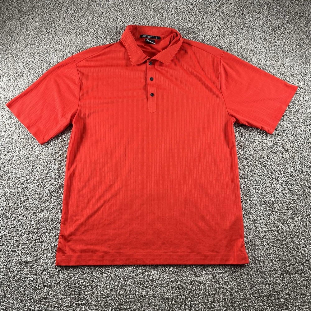 Tiger Woods Platinum Shirt Mens‎ Medium Classic Red Golf Performance Nike Polo
